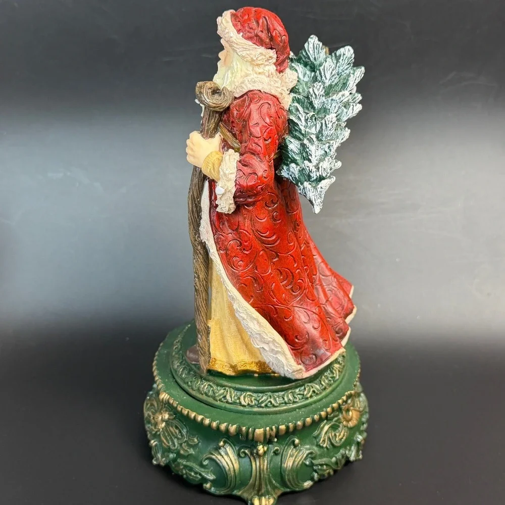 JCPenney Holiday Musical Santa Claus Figurine-Plays Jingle Bells Vintage - Boxed